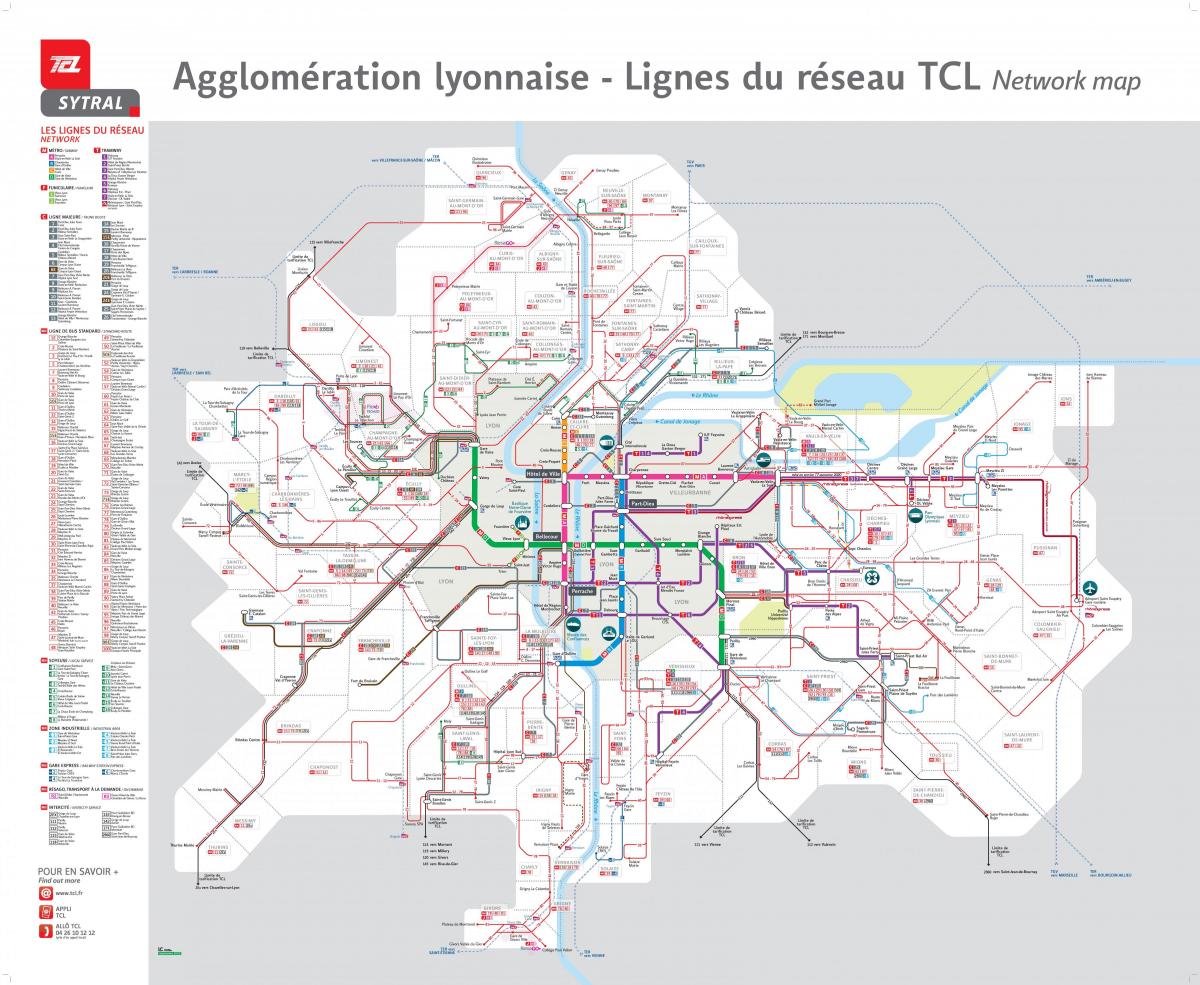 Lyon bus station plattegrond
